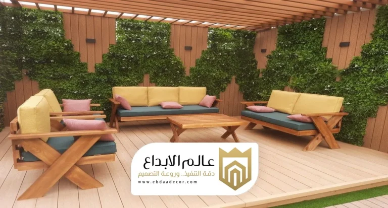 جلسات خارجية خشب الاحساء